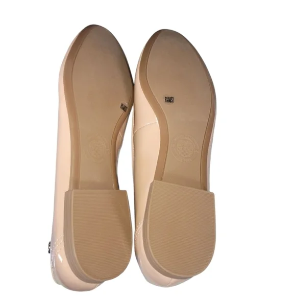Vince Camuto Minndy Patent Leather Elegant Beige Women's Ballet Flats Sz 6 1/2 M - Picture 6 of 11